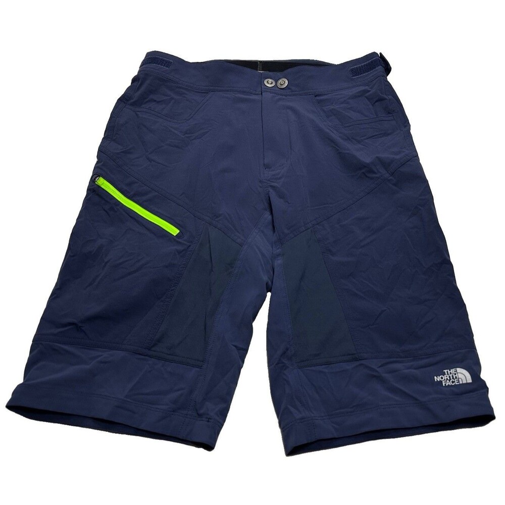 NWT The North Face LWN Mountain Biking Short w/ Padded Liner Size 32 Cosmic Blue